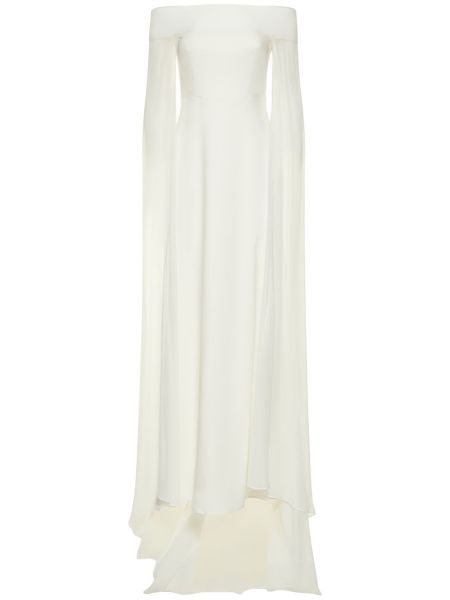 Off-the-shoulder klänning Roland Mouret vit