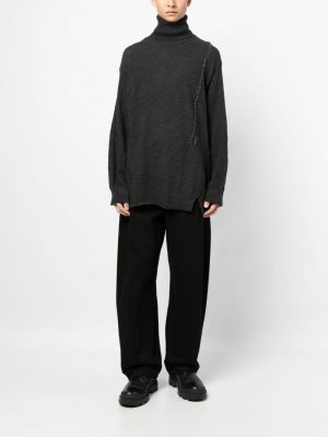 Woll pullover Yohji Yamamoto grau