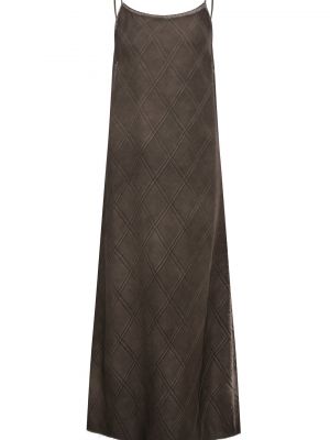 Шелковое платье Uma Wang коричневое
