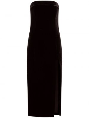 Czarna aksamitna sukienka koktajlowa Nicholas