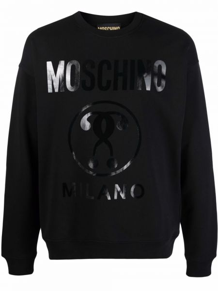 Trykt sweatshirt Moschino svart