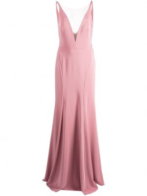 Vakarinė suknelė v formos iškirpte Marchesa Notte Bridesmaids rožinė