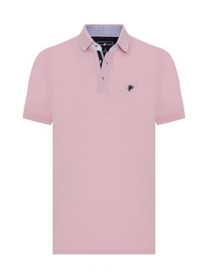 Tricou polo Denim Culture roz