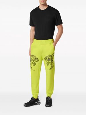 Bavlněné sportovní kalhoty s potiskem s tygřím vzorem Plein Sport