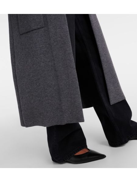 Kašmírový dlhý kabát Lisa Yang sivá