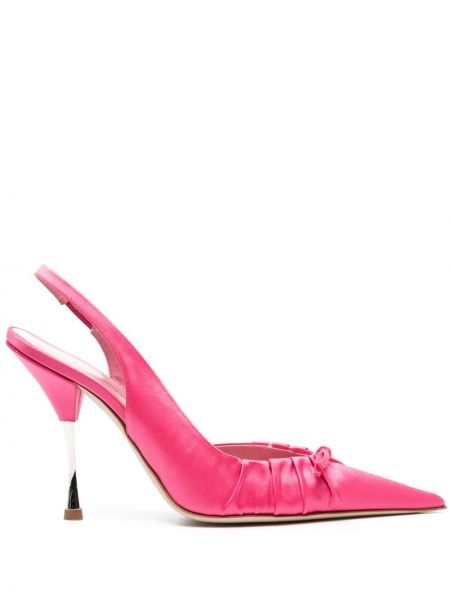 Pantofi cu toc slingback Blumarine roz
