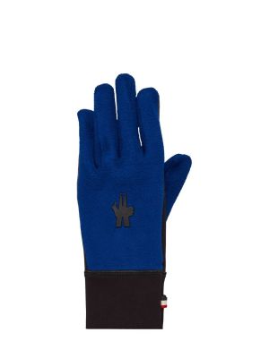 Mănuși din fleece din fleece Moncler Grenoble albastru