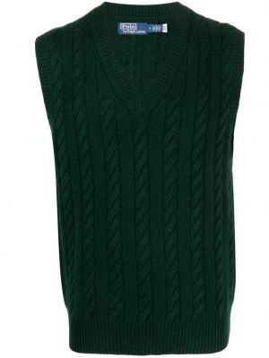 Vlnená kockovaná vlnená košeľa Polo Ralph Lauren zelená