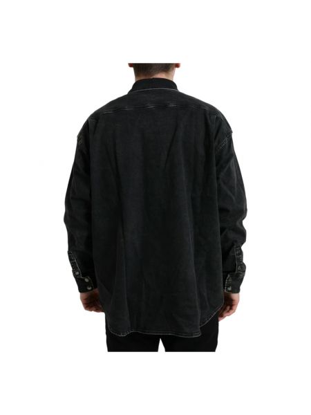Camisa vaquera de algodón casual Dolce & Gabbana negro