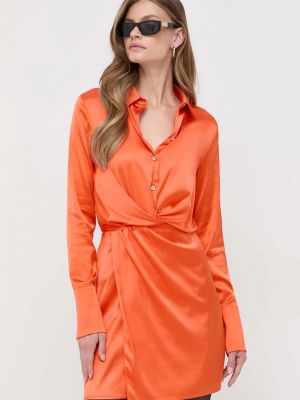 Sukienka mini Patrizia Pepe pomarańczowa
