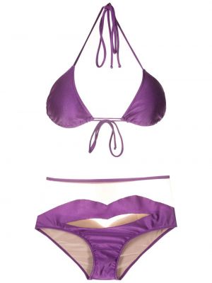 Bikini taille haute Adriana Degreas violet
