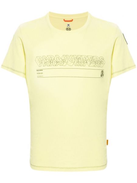 Βαμβακερή μπλούζα Parajumpers κίτρινο