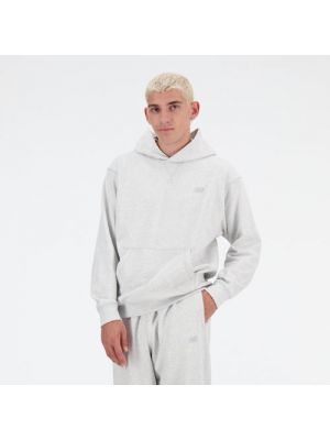 Fleece hoodie aus baumwoll New Balance grau