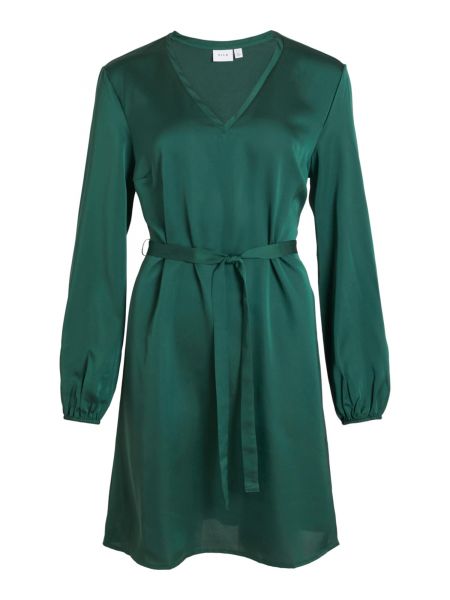 Коктейлна рокля Vila зелено