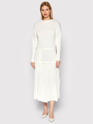 Voľné priliehavé šaty Rinascimento biela