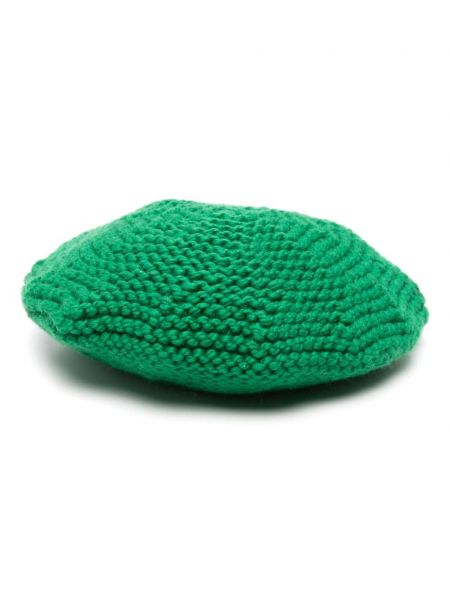 Chunky шапка Maison Margiela зелено
