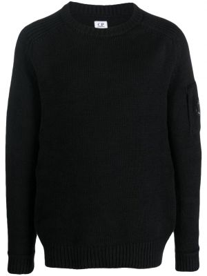 Pull en tricot col rond C.p. Company noir