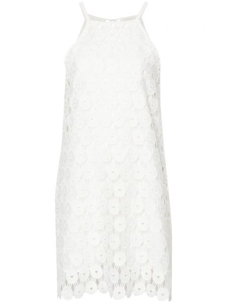 Βαμβακερή φόρεμα Erika Cavallini λευκό