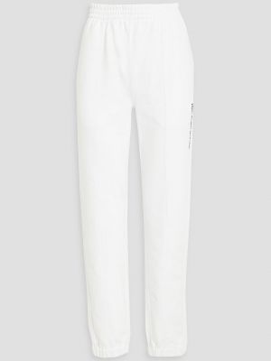 Спортивные штаны с принтом Helmut Lang белые
