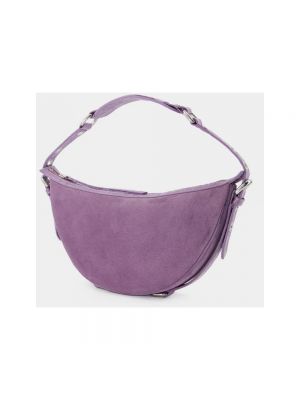 Bolsa de hombro de cuero By Far violeta