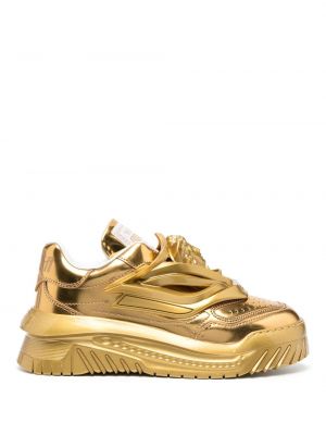 Sneakerși Versace auriu