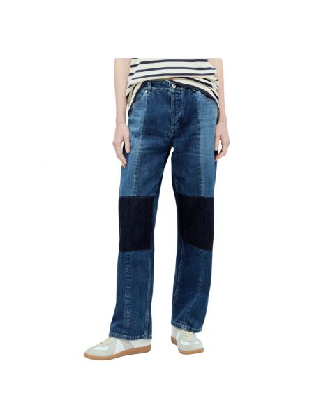 Proste jeansy Jil Sander niebieskie
