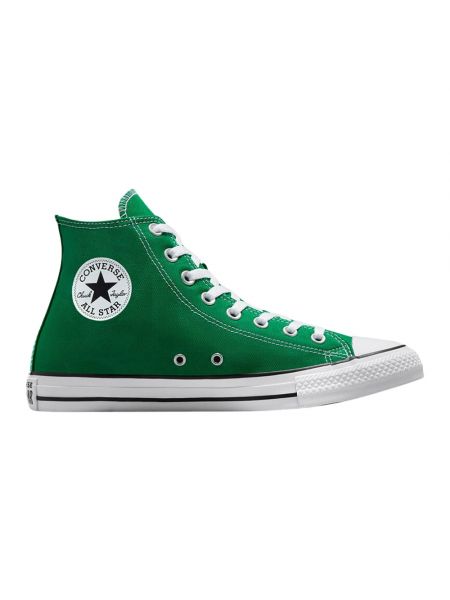 Sneakersy na platformie w gwiazdy Converse Chuck Taylor All Star zielone