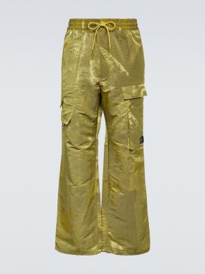 Pantaloni cargo cu imagine Y-3 galben