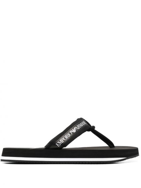 Trykt flip-flops Emporio Armani svart