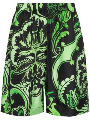 Paisley trykt bermudashorts Edward Crutchley grønn