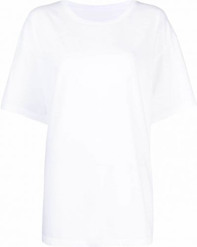 Camiseta con estampado Mm6 Maison Margiela blanco