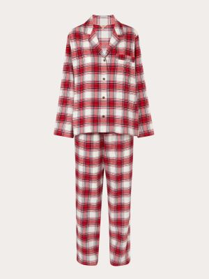 Pijama de algodón con estampado Eberjey rojo