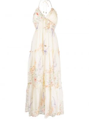 Robe longue à fleurs We Are Kindred blanc
