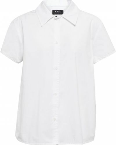Хлопковая рубашка A.p.c., белая