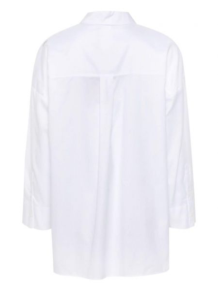 Kokvilnas krekls ar augstu vidukli 's Max Mara balts