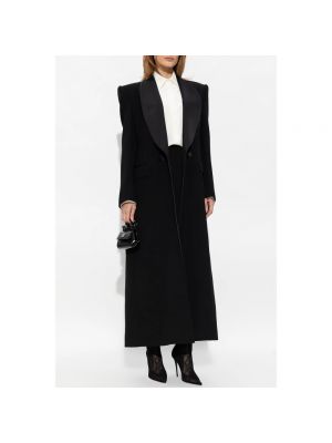 Cappotto di lana di seta Dolce & Gabbana nero