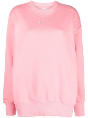 Oversized fleece melegítő felső Nike rózsaszín