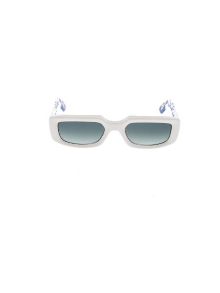 Okulary przeciwsłoneczne w serca Chrome Hearts białe
