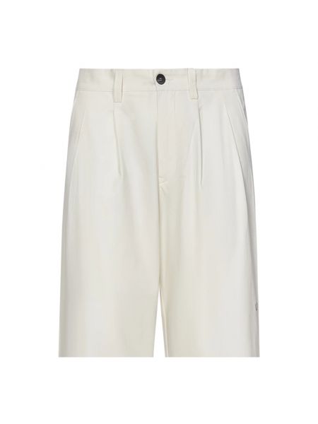 Pantalones de algodón plisados Sease blanco