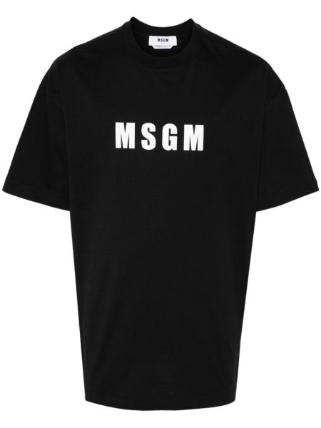 Baskılı pamuklu tişört Msgm