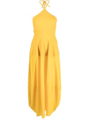 Миди рокля Stella Mccartney жълто