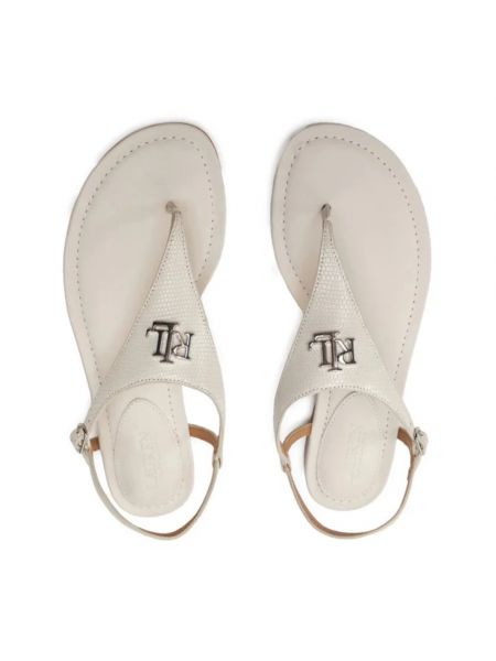 Sandały trekkingowe Ralph Lauren białe