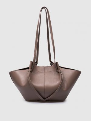 Кожаная сумка Yuzefi коричневая