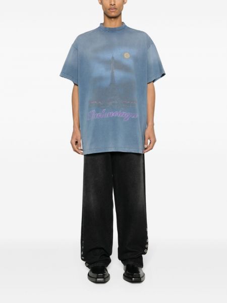 Medvilninis marškinėliai Balenciaga