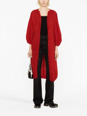 Mohérový kabát Maiami červený