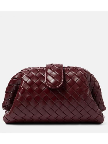 Кожени чанта тип „портмоне“ Bottega Veneta червено