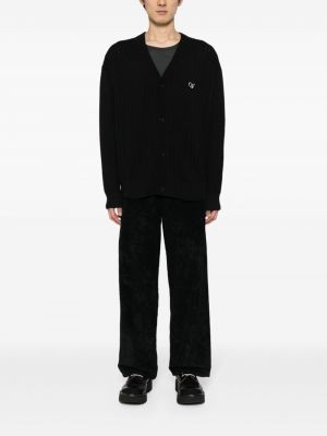 Cardigan brodé en tricot Five Cm noir