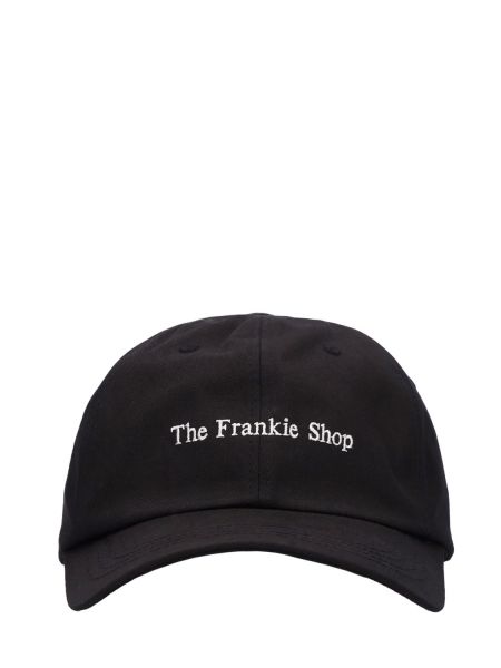 Gorra con bordado de algodón The Frankie Shop negro