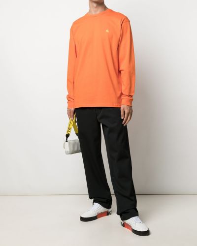 Camiseta con bordado Carhartt Wip naranja