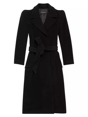 Приталенное пальто Balenciaga черное